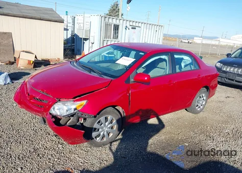 2011 Toyota Corolla Le z USA, uszkodzony, nr VIN 2T1BU4EE5BC568441